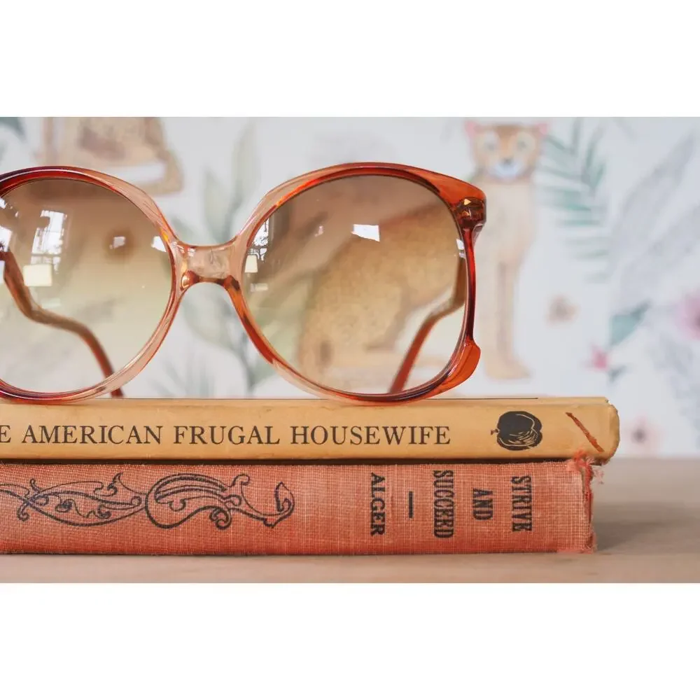 Vintage Givenchy 1970s Sunglasses JACKIE Disco Retro France Grandma Chic NOS
